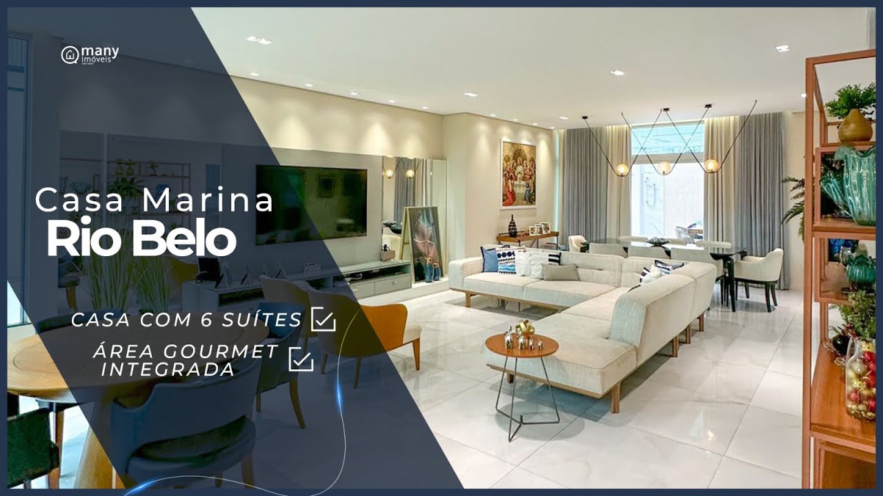 Casa no Marina Rio Belo com 6 suítes - Manaus/Am