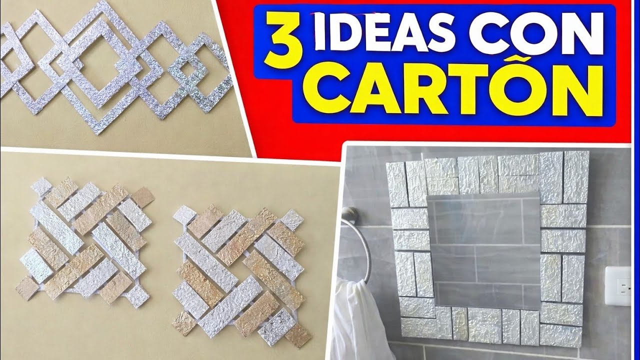 3 Ideas Increíbles con Cartón y Papel Lumínico | Reciclaje Creativo