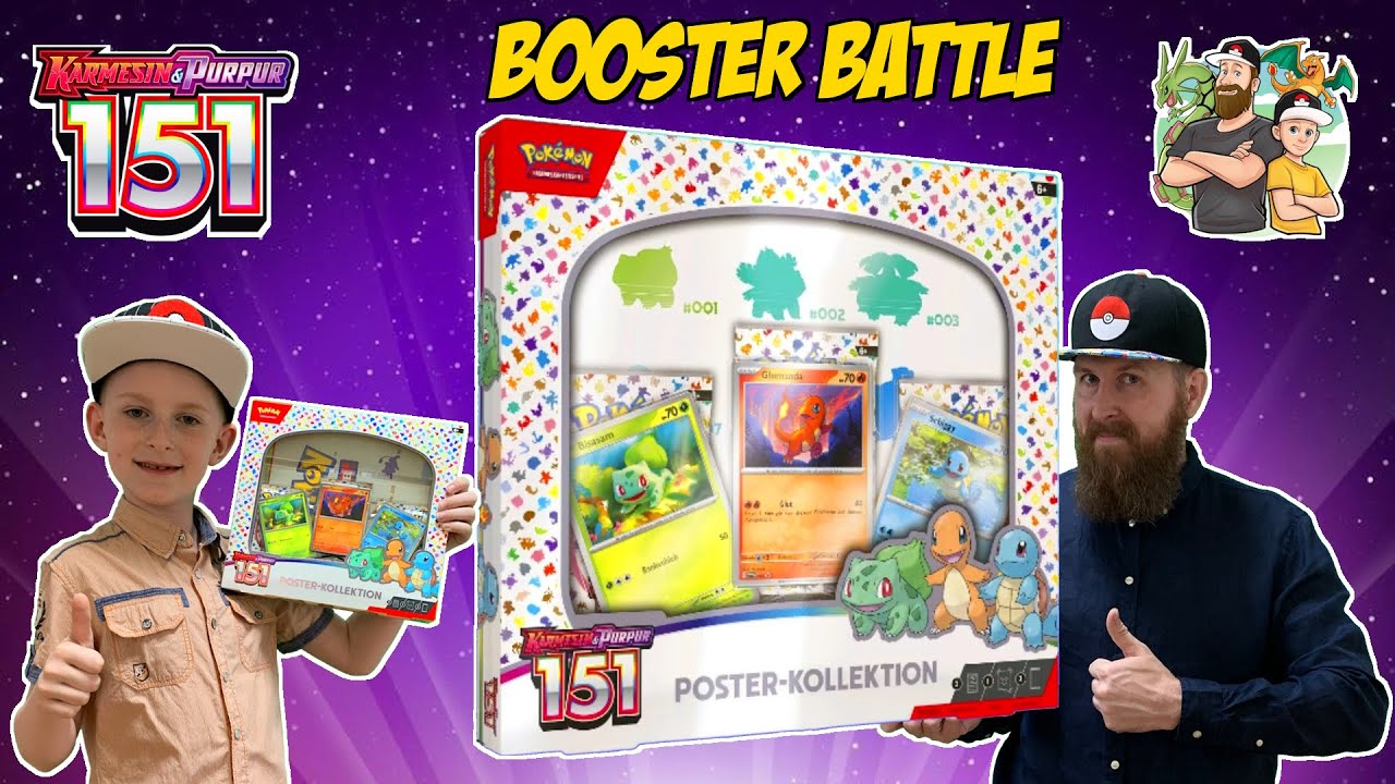 Karmesin und Purpur 151 BOOSTER BATTLE mit 2 Poster Kollektionen! Pokémon Booster Opening