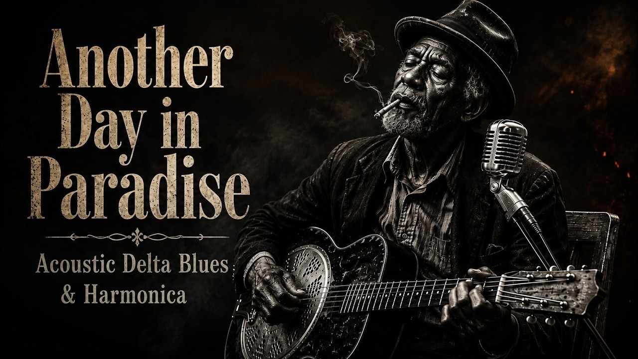 Another Day in Paradise | Acoustic Delta Blues & Harmonica