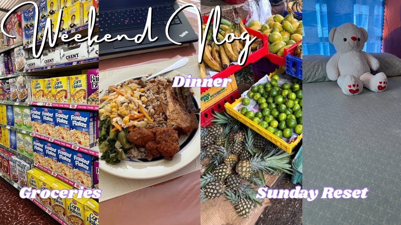 Realistic Weekend Vlog 🇯🇲💕| GRWM, Grocery Shopping, Local Market + Mini Sunday Reset