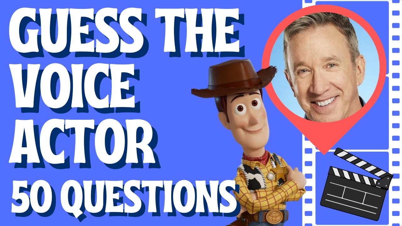 Guess the Voice Actor/Actress From Their Character Quiz | Test Your Movie Knowledge (50 Questions)