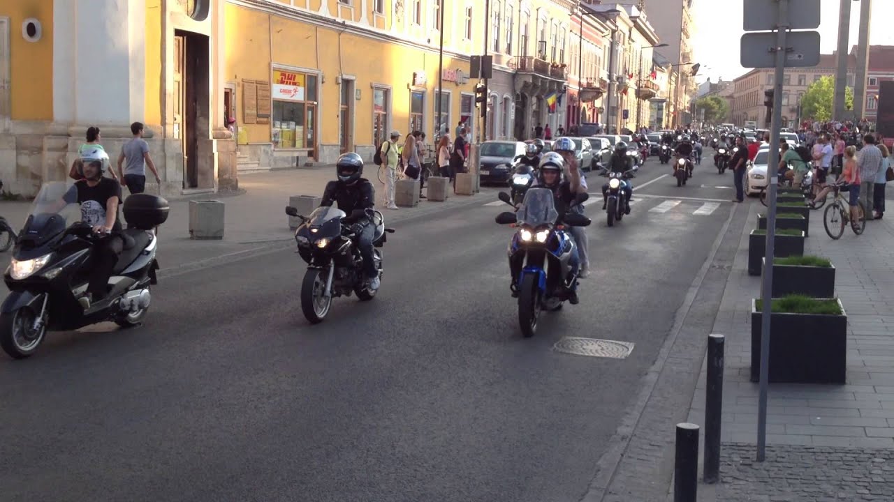Defilare moto Cluj