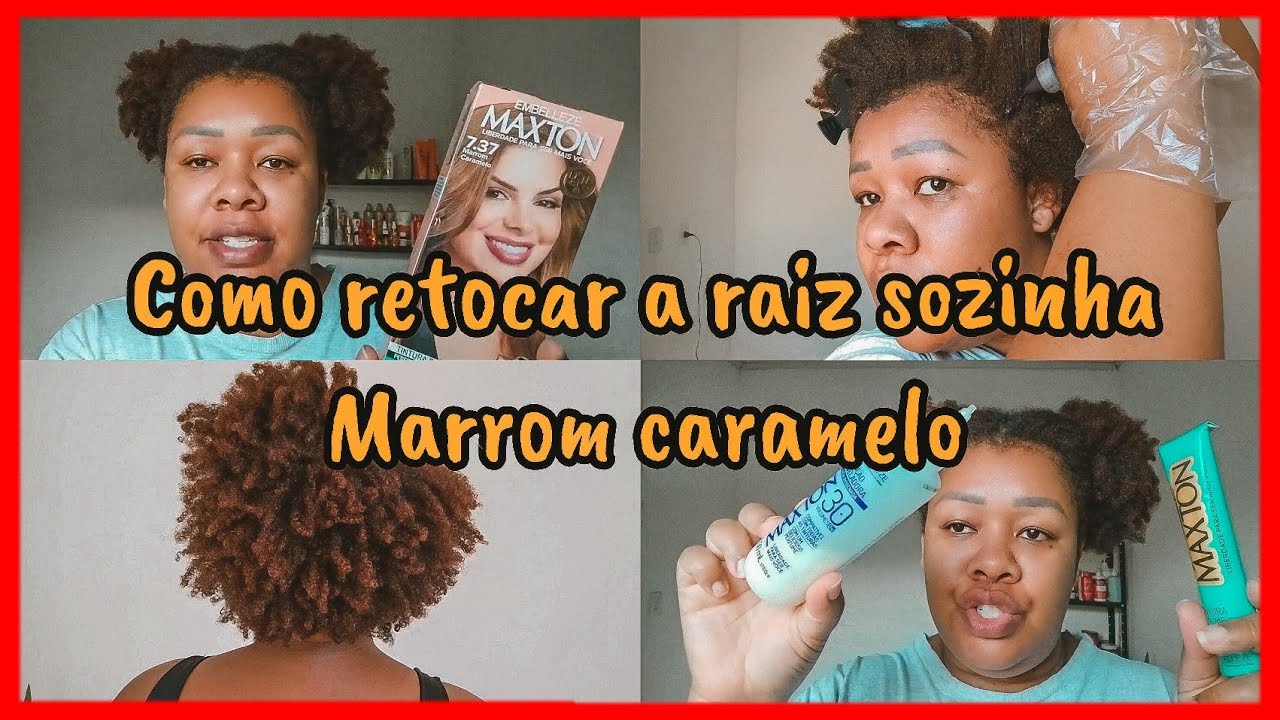 🤎 Como fazer retoque de raiz sozinha em casa sem descolorir o cabelo | Marrom caramelo
