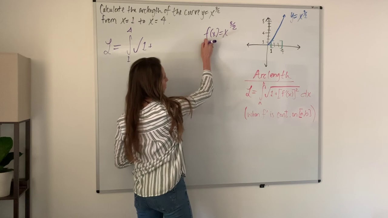 Applications of Integration : Arc Length Example 1