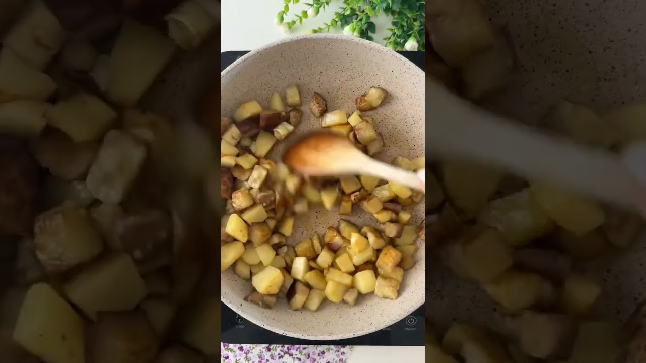 Melanzane E Patate Gratinate In Padella