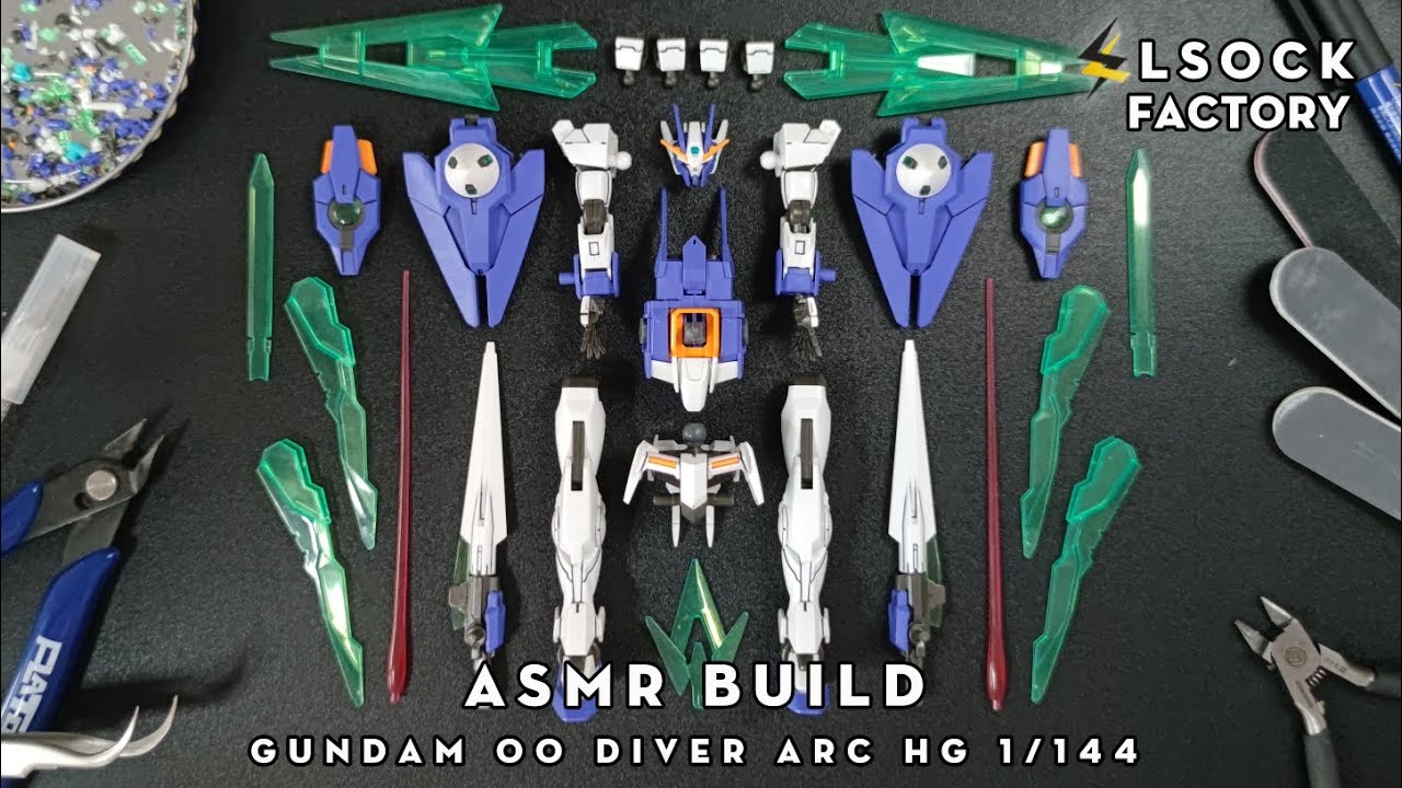 GUNDAM 00 DIVER ARC HG 1/144 | BANDAI | ASMR BUILD | BEAT BUILD GUNPLA | 4K