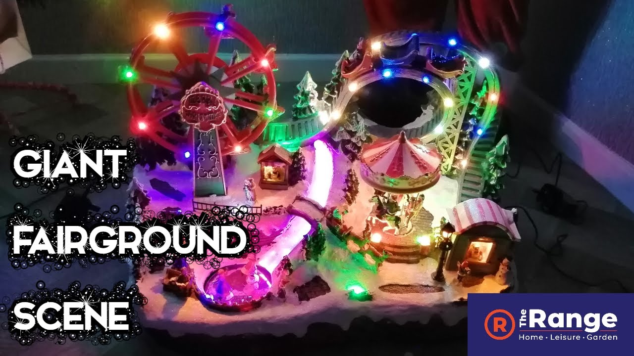 The Range Christmas 2020 Giant Rollercoaster Fairground Scene!