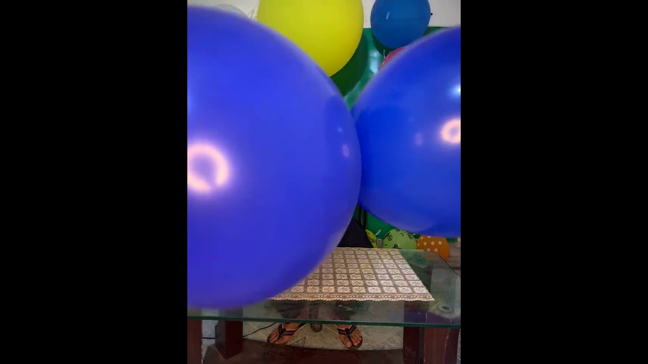 Electric Balloon pump two biggest blue balloon #asmr #viral #video