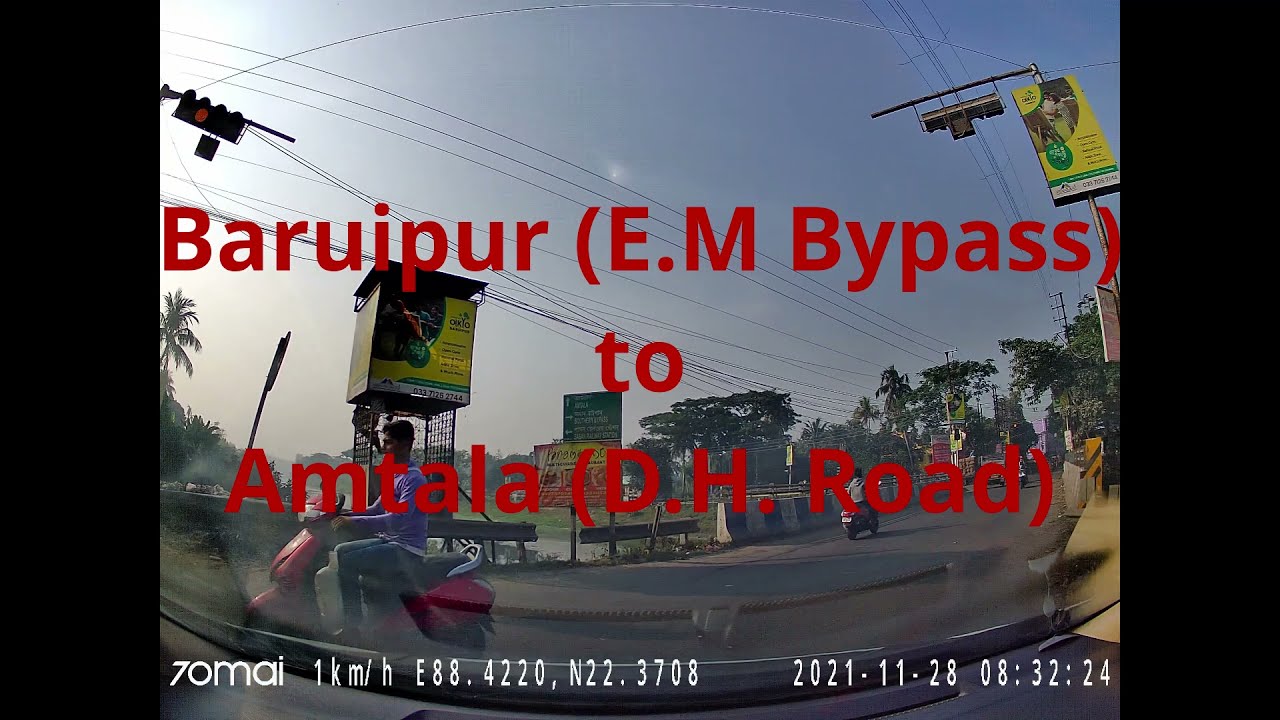 Dash-Cam Video | Baruipur to Amtala Drive | Trip to Bakhali | NH12