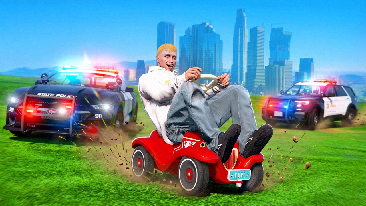 KIND blamiert POLIZEI im 1000 PS BOBBY CAR!  | GTA RP RLO
