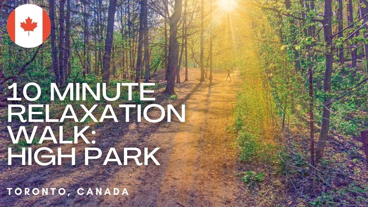 🔴 [4K] 🇨🇦 Toronto walk: 10 minute relaxation walk w ASMR, city park, nature, High Park, Eastside