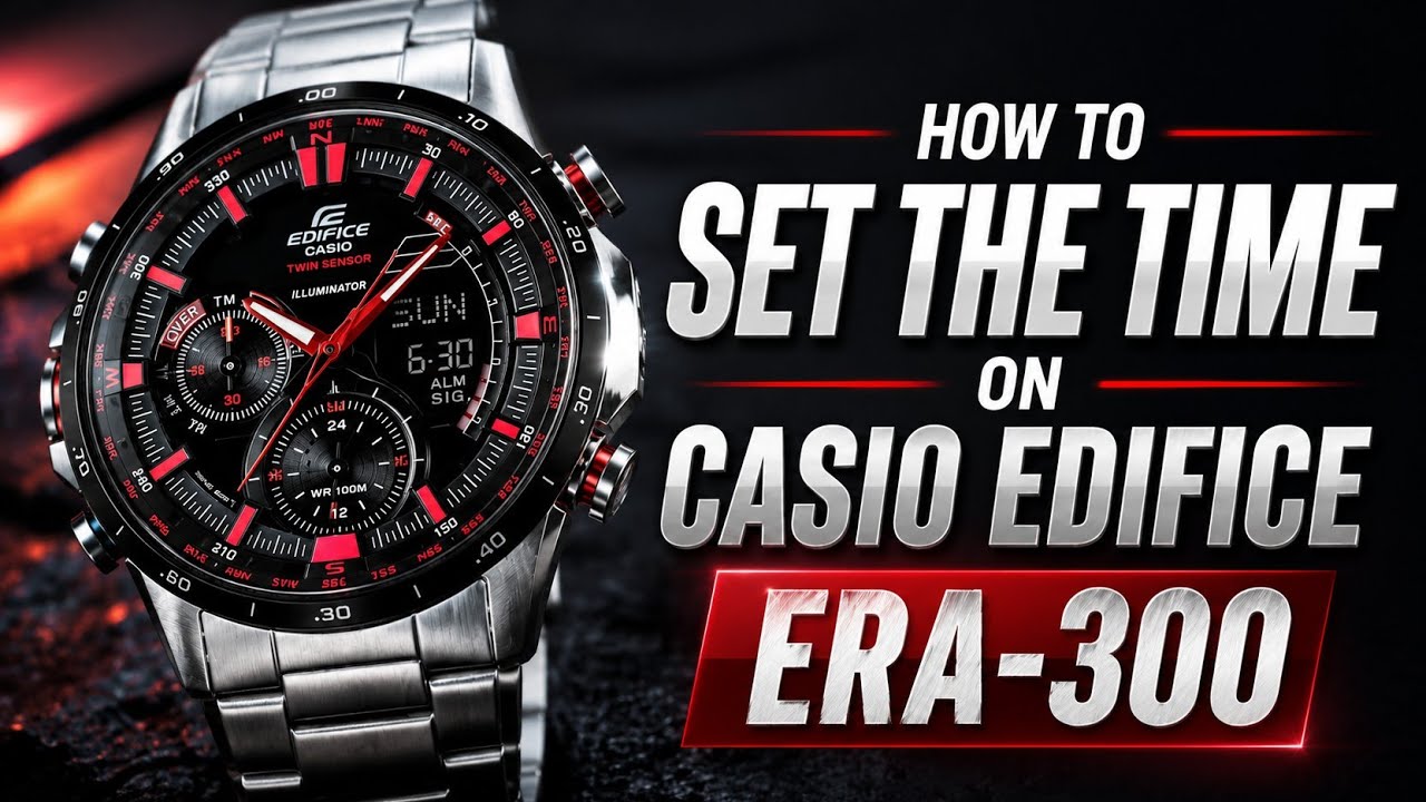How to set the time on Casio Edifice ERA-300