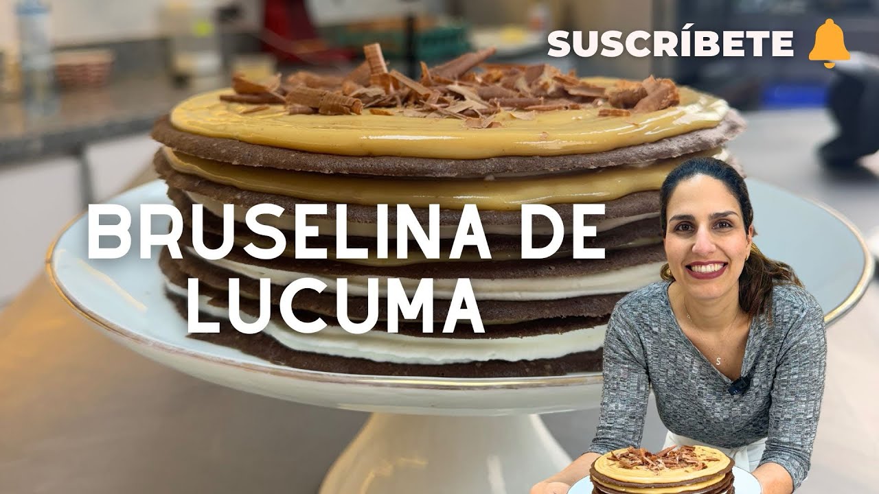 ¡BRUSELINA DE LÚCUMA! Mi receta favorita | Sandra Jarufe Pastelería