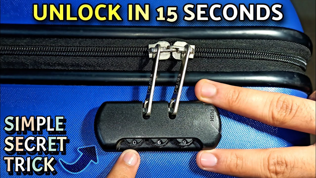 How To Unlock Forgotten Combination Lock Password | Open Any Suitcase Luggage Bag Password Lock
