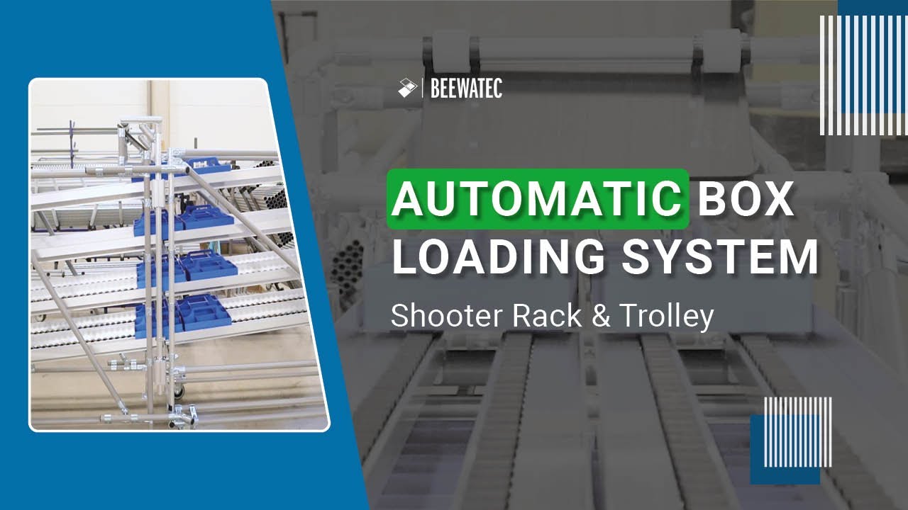 Shooter Rack & Trolley: Automatic Box Loading System in Action!