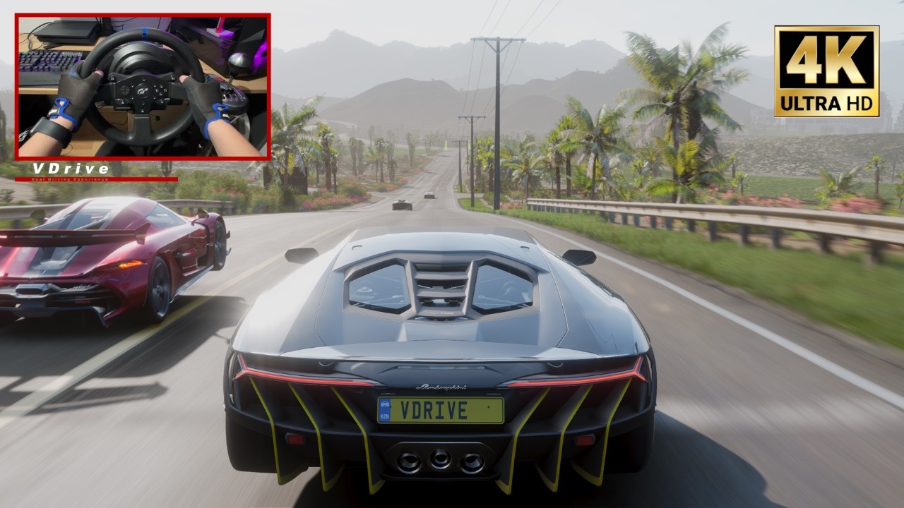 LAMBORGHINI CENTENARIO vs HYPERCARS | FORZA HORIZON 5 | THE GOLIATH | T300 RS STEERING WHEEL