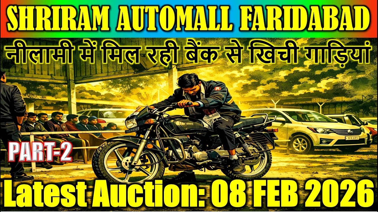 CARS & BIKES की नीलामी 🔥| Shriram Automall Faridabad | Cheapest Price Used Cars Dt: 08 FEB, PART-2
