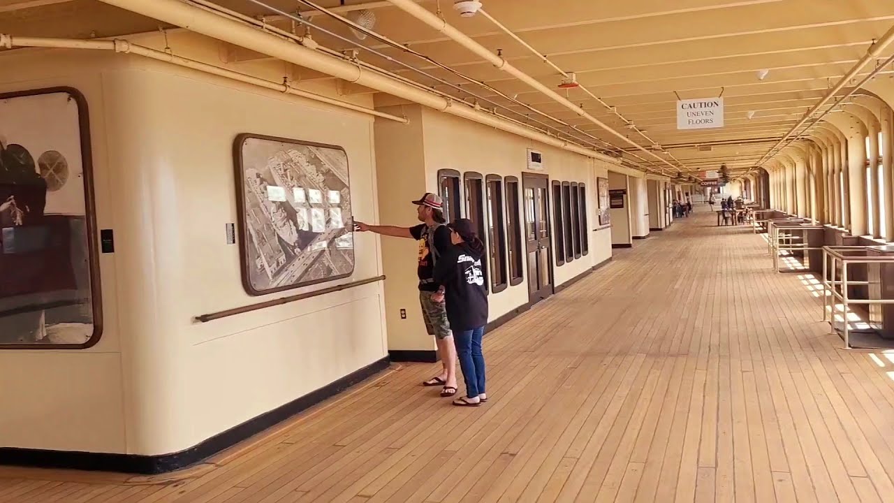 Soft reopening walking tour inside legendary RMS Queen Mary in Long Beach California