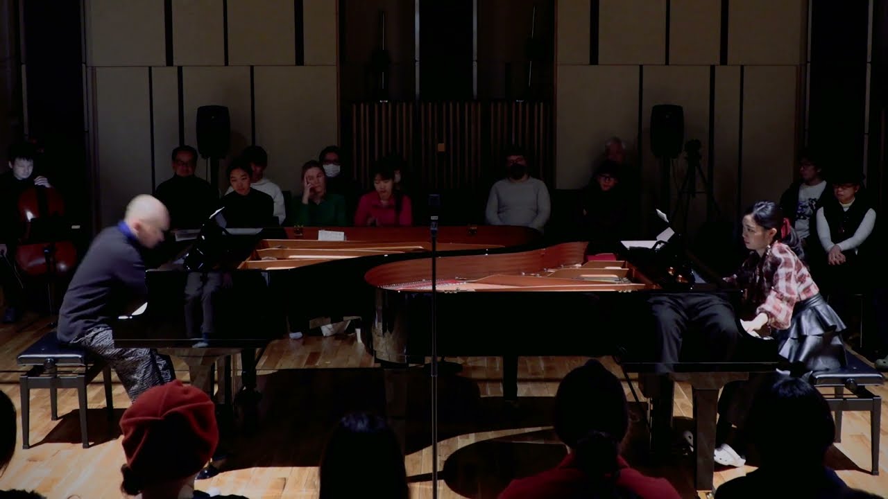 John Cage ‘Winter Music’(1957) for 2 pianos and ‘Atlas Eclipticalis’(1961) for violin 6 and cello 6
