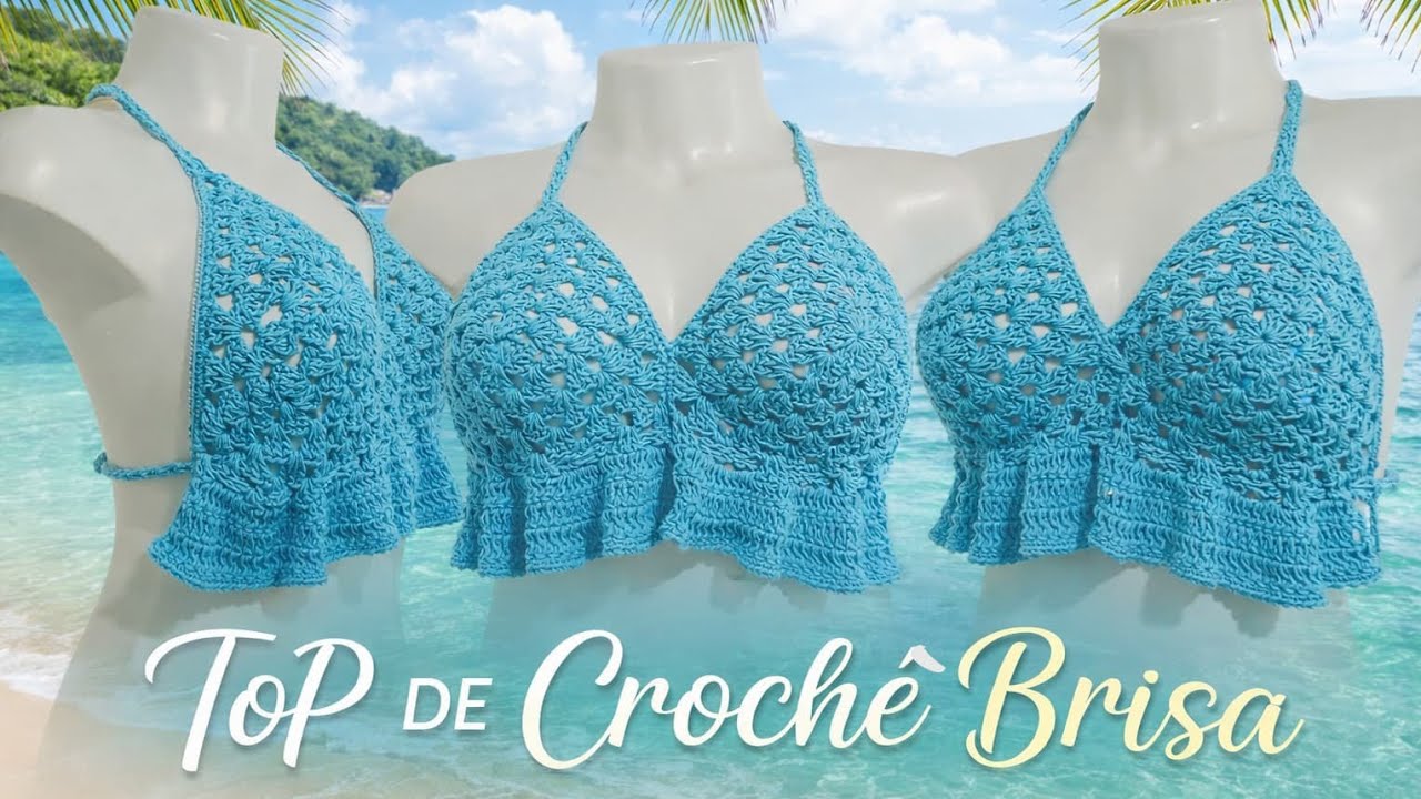 Top de crochê Brisa @khally_crochetaria