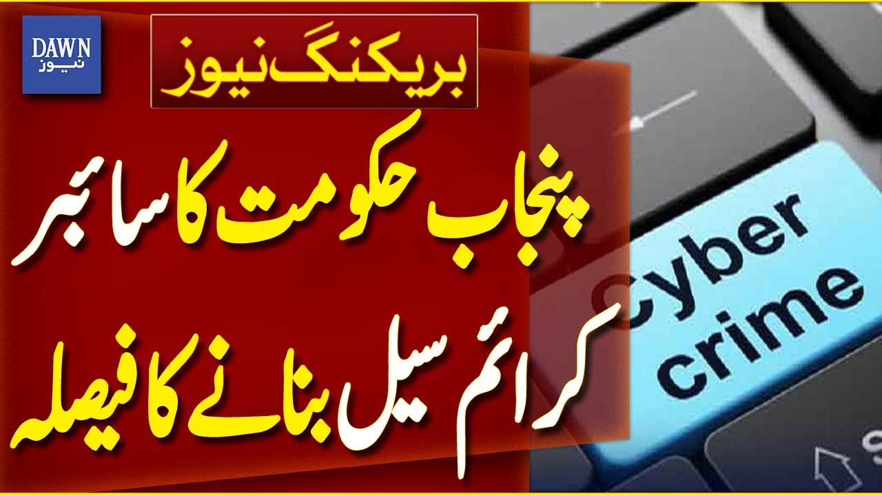 Punjab Government Decides To Establish Cybercrime Cell | Breaking News | Dawn News