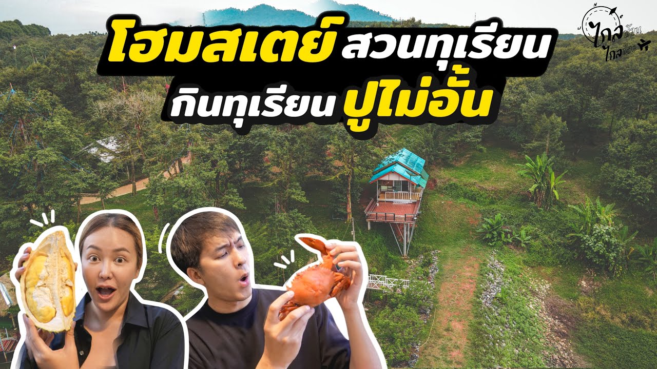 โฮมสเตย์แค่ 1,4xx กินทุเรียน ปูทะเล ไม่อั้น! นอนกลางสวนหมอนทอง | IceBank Diary