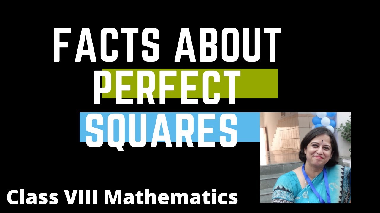 Class 8 DAV Maths Ch Squares and Square Roots - Facts about perfect squares