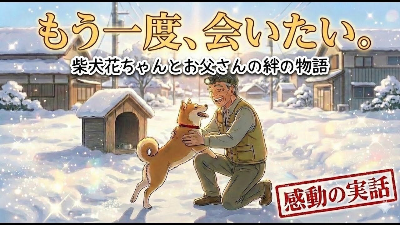 【涙腺崩壊】救急車で運ばれた父… 残された柴犬・花が起こした雪の日の奇跡【感動の実話】
