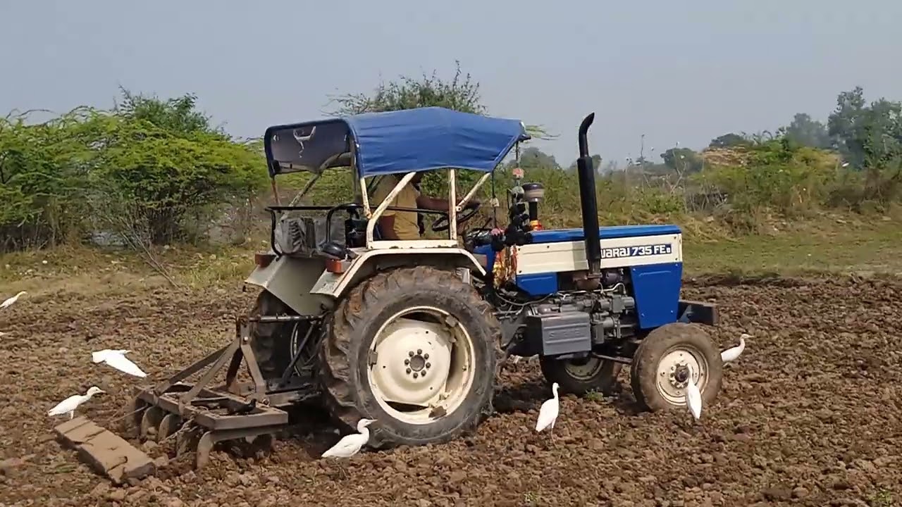 How to સવરાજ ટ્રેક્ટર sukhi Khet mein cultivated performance