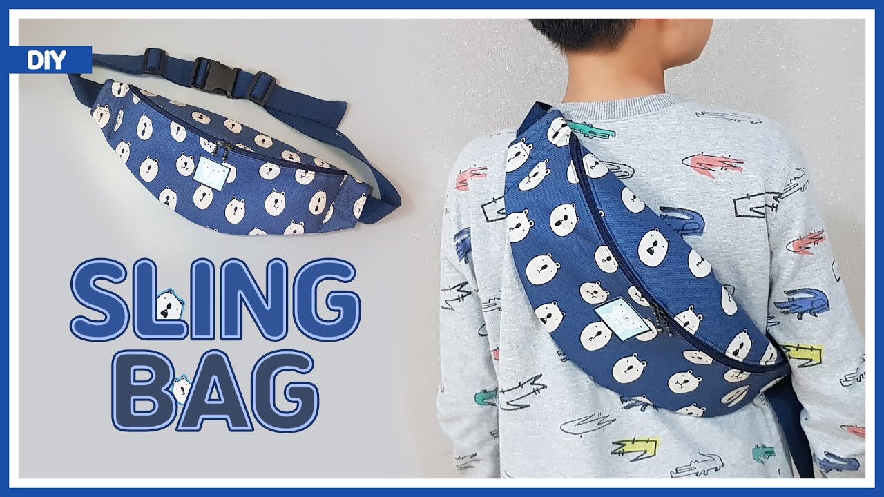 DIY/ WAIST BAG/ SLING BAG/ FANNY PACK/ BUM BAG/ 어깨에 메거나 허리에 찰 수있는 웨이스트백 만들기/ 슬링백/ sewing/
