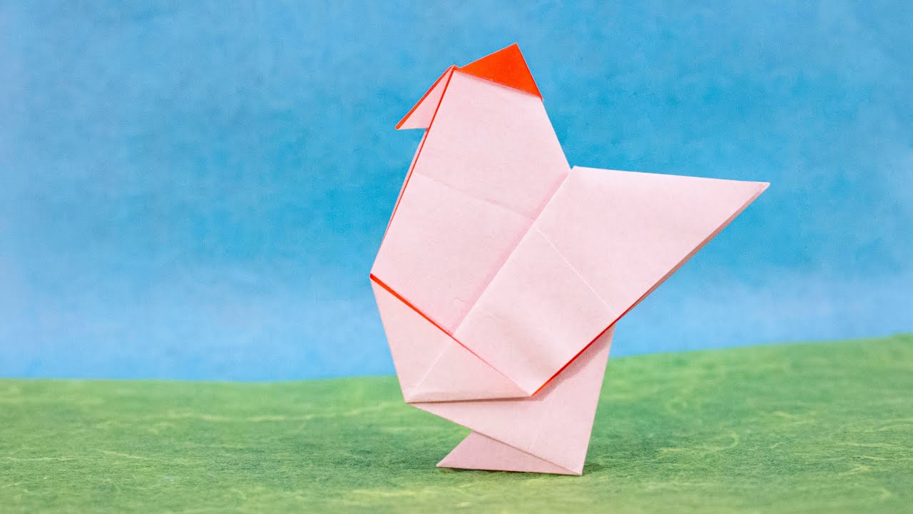 Origami Hen Tutorial (Traditional)