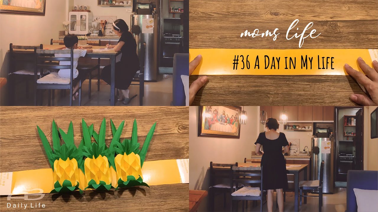 #36 -  A Day in the Life of a Mom with a Preschooler 💕 | Pineapple Headdress DIY 🍍
