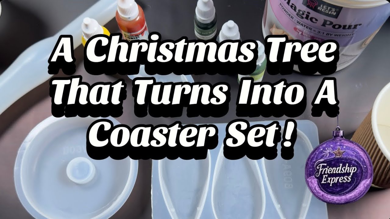 #205 Christmas Tree Coaster Set