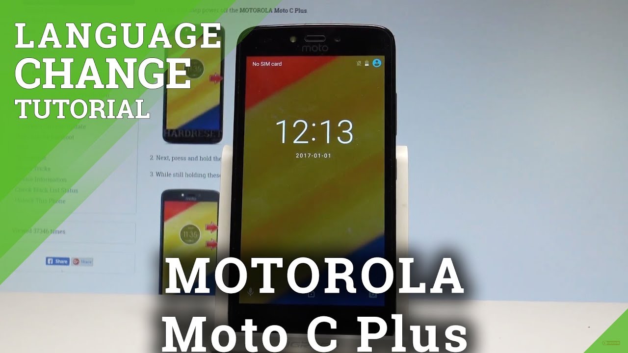 How to Change Language on MOTOROLA Moto C Plus |HardReset.Info