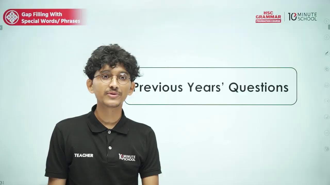 Gap Filling With Special Words/Phrases | HSC'26 Grammar Foundation Course Live