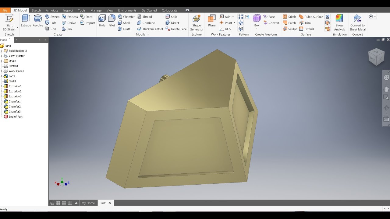 Autodesk Inventor 2019 - Cow Catcher - Train Project - Beginner Tutorial