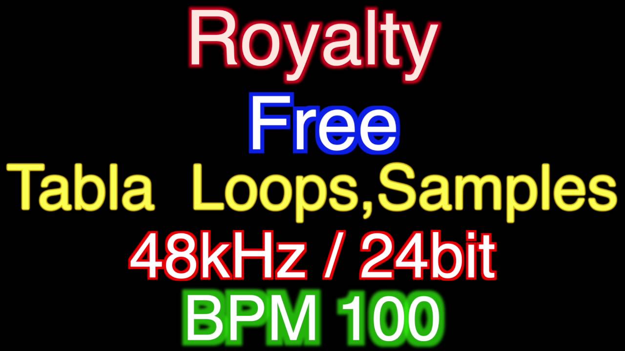 Royalty Free Tabla Loops, Samples 48kHz / 24bit BPM 100 # 10