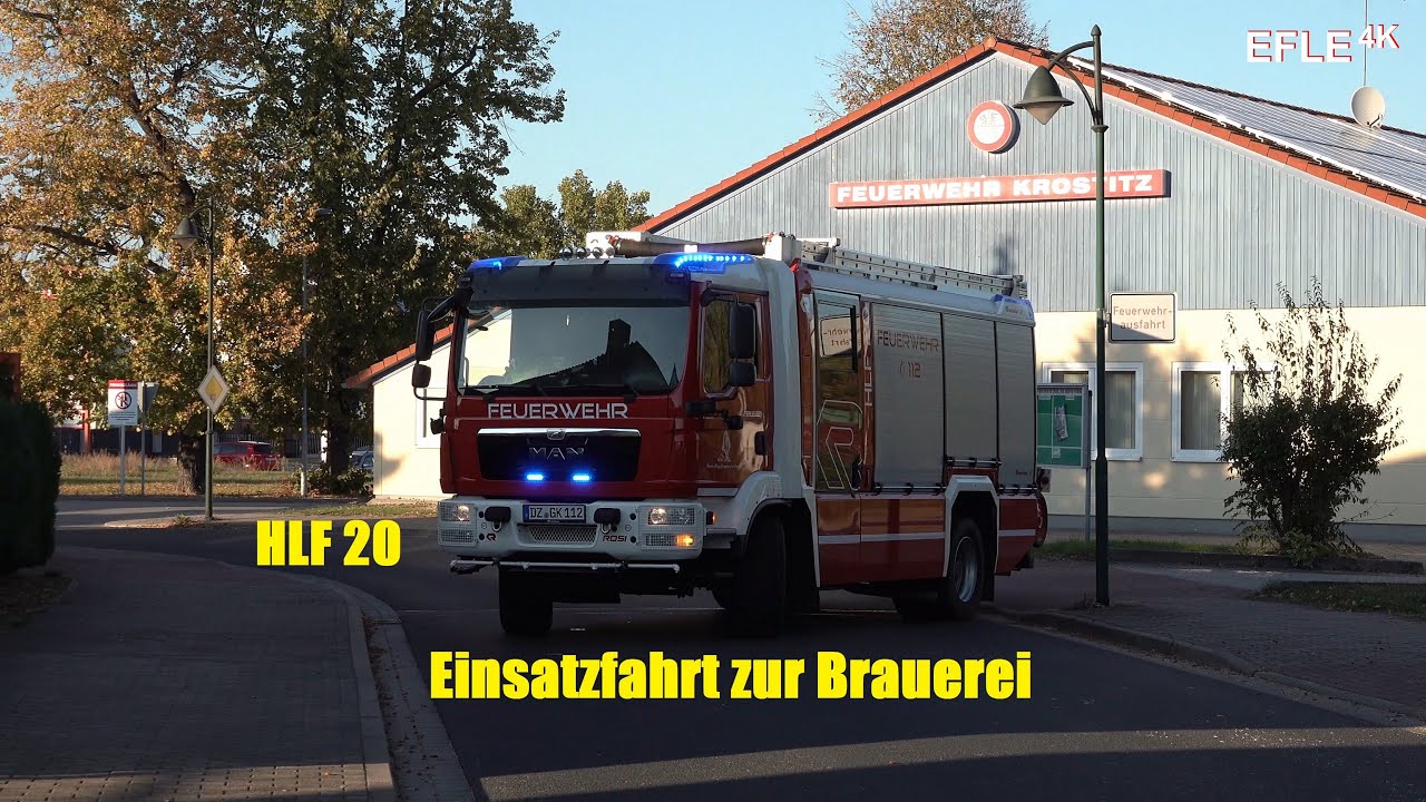 Ausr&uuml;cken und Inside View HLF 20 FF Krostitz
