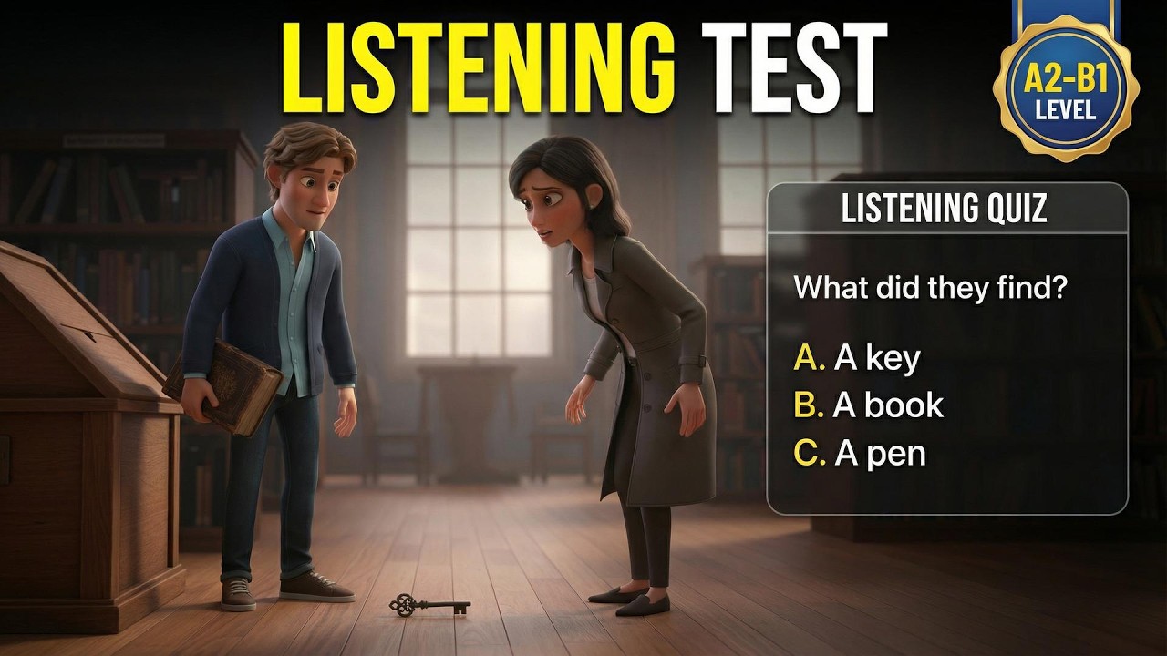 Mystery Solved? 🔍 A2 English Listening & Shadowing Practice
