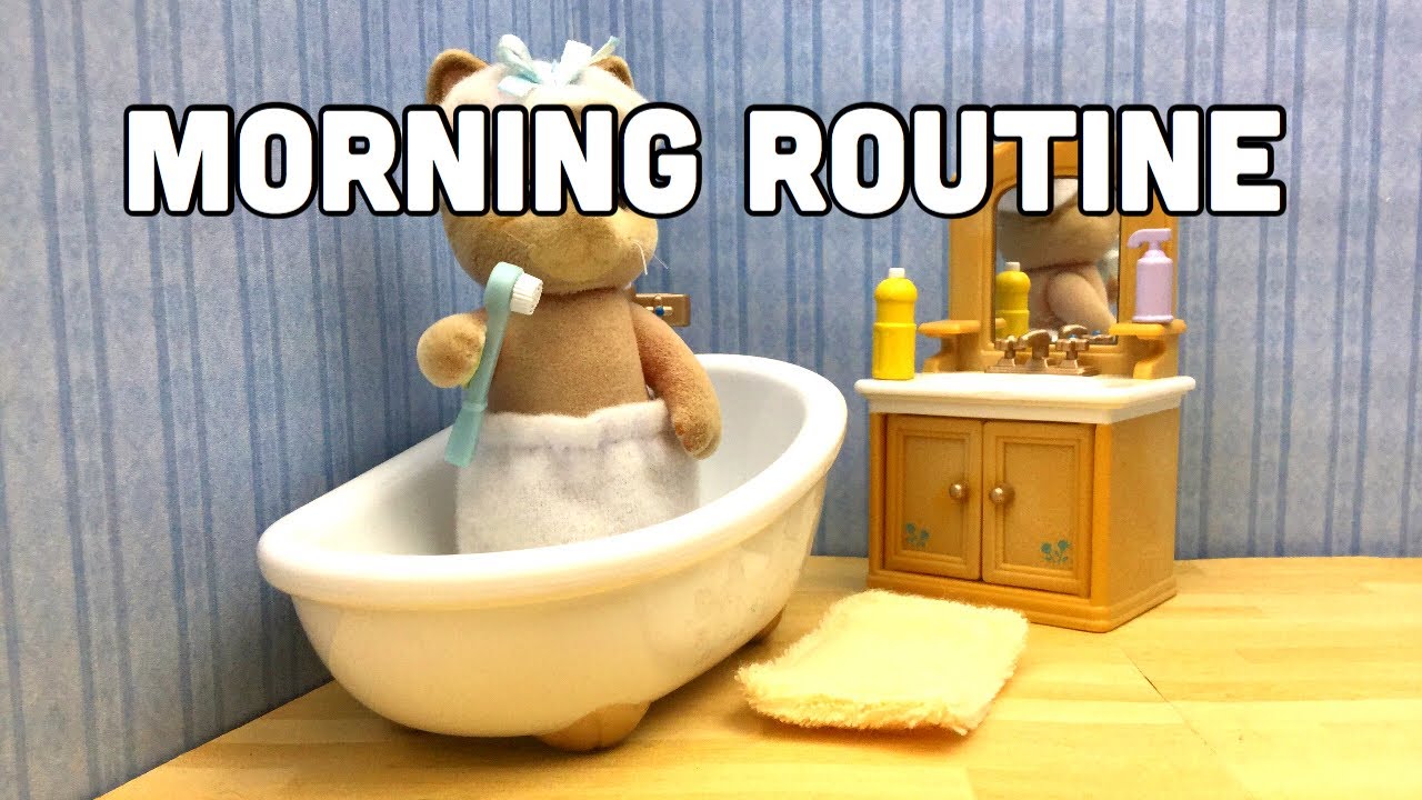 SYLVANIAN FAMILY MORNING ROUTINE : stop motion