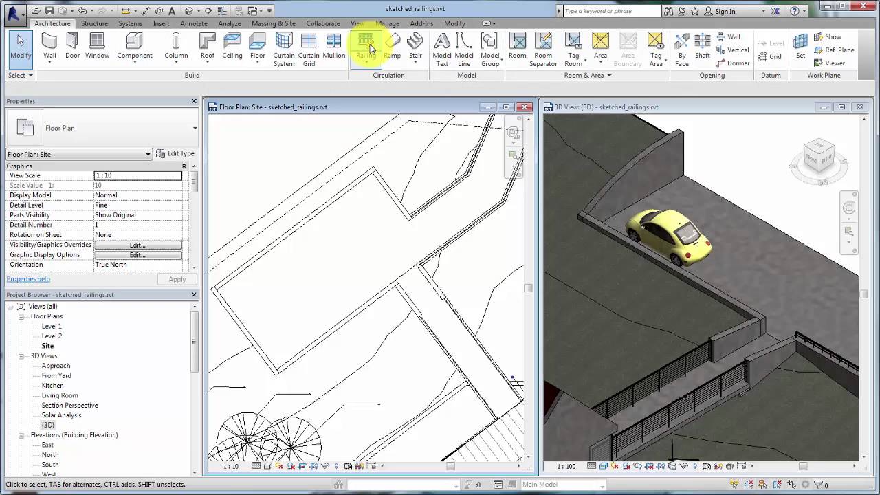 Revit 2017 Hosted Railings