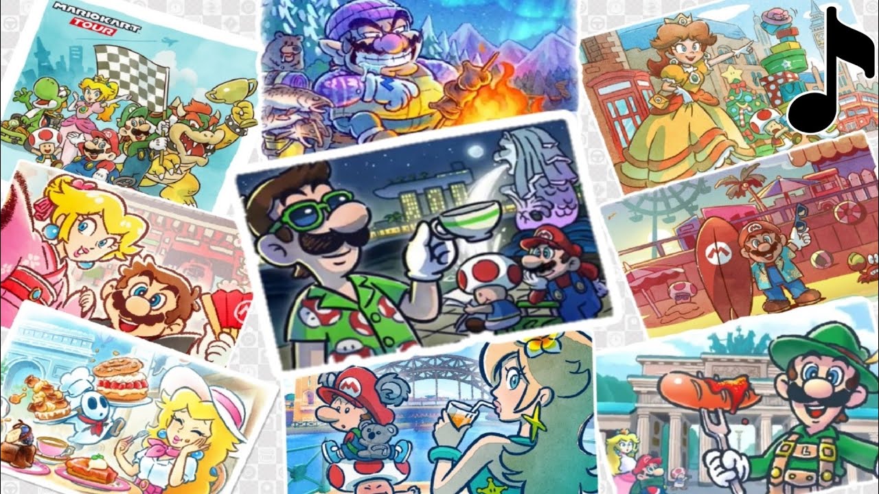 Mario Kart Tour - All City course Soundtracks (Up til Singapore Tour)