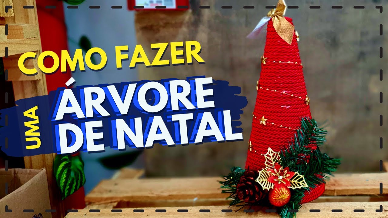 Árvore de Natal Com Cone de Isopor | Pinheirinho Super Fácil DIY