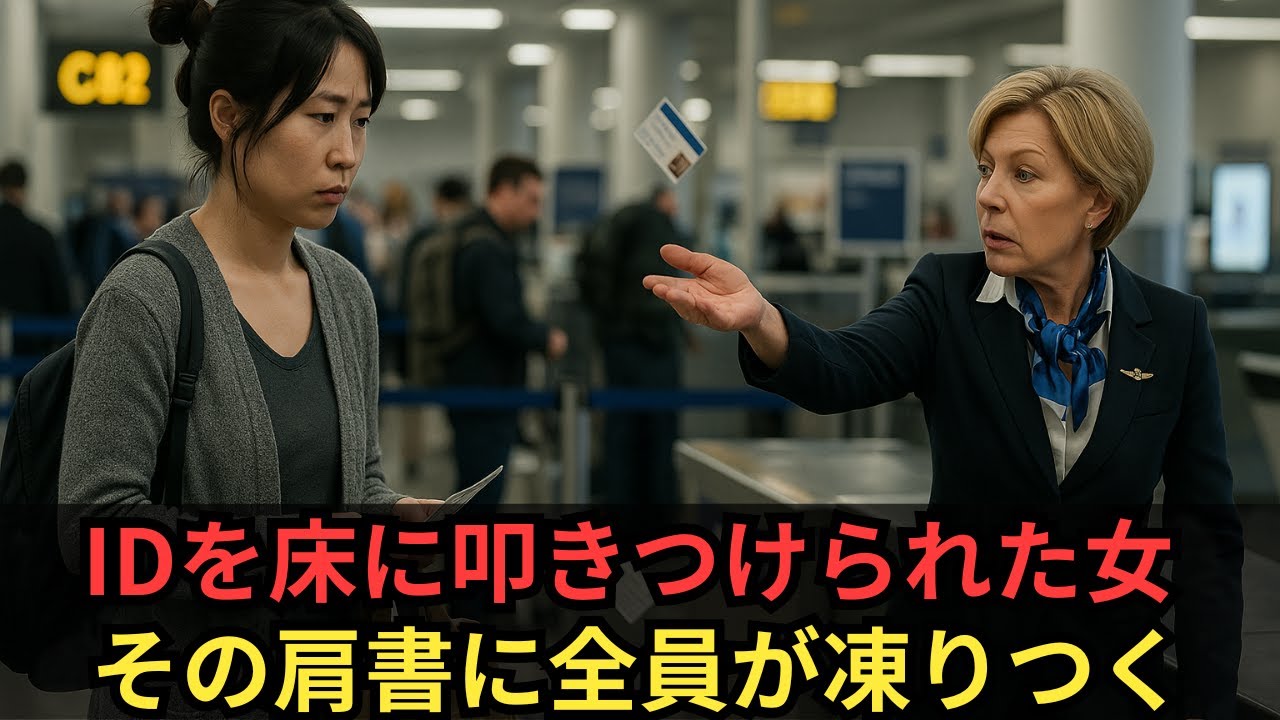 日本人女性のIDを床に叩きつけた係員──まさか彼女が国連航空顧問とは知らずに…