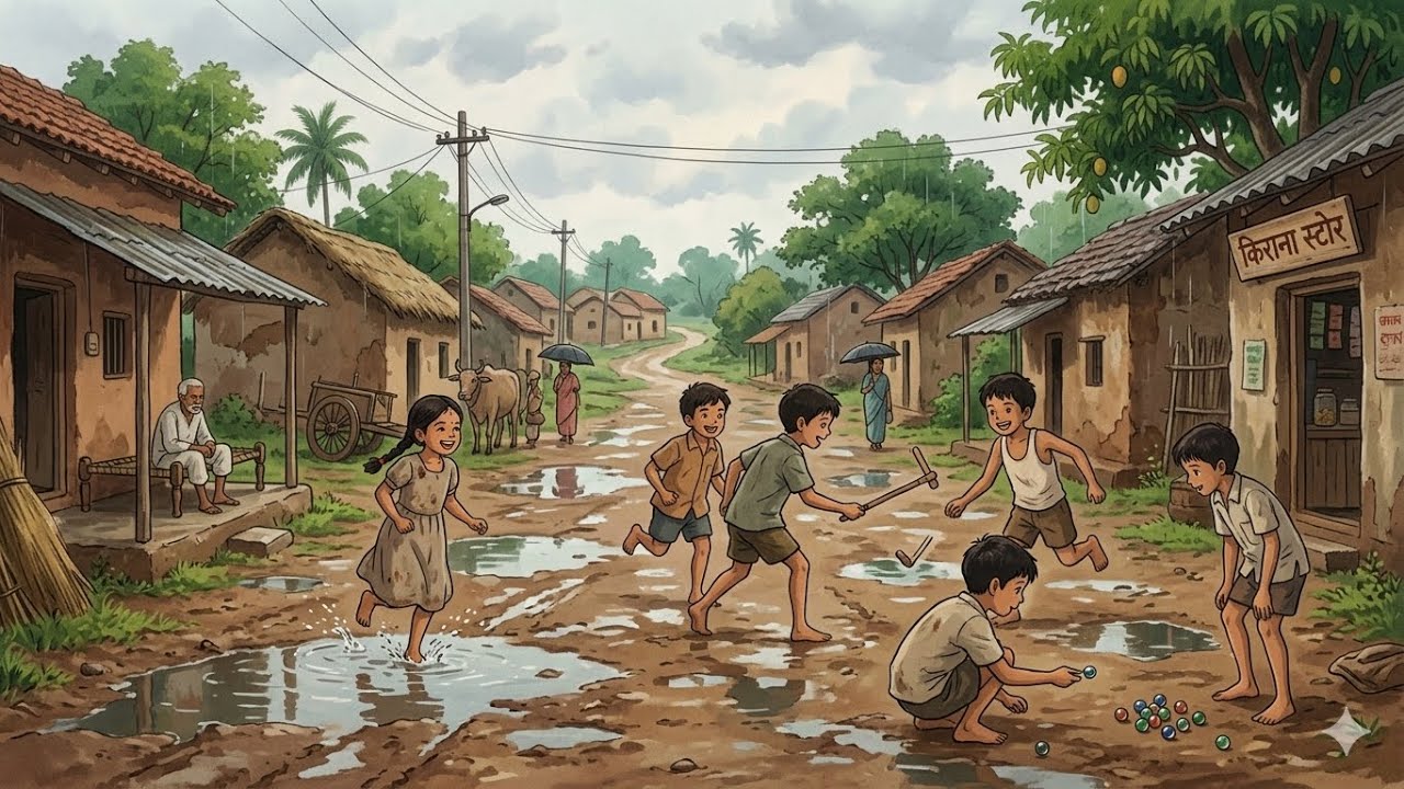 आज के बच्चे नहीं समझ पाएंगे 90s की ये सुबह | Ghibli art| peaceful vibes 