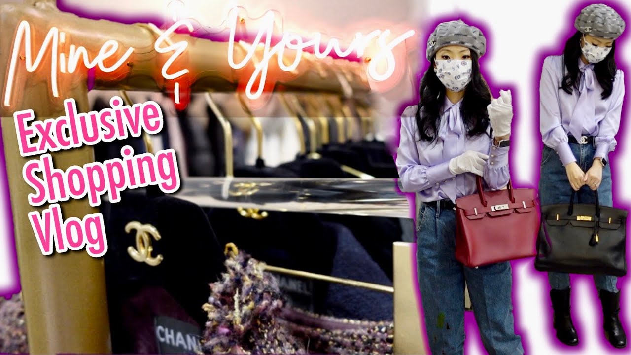HERMÈS BIRKIN and KELLY + CHANEL RTW! Mine & Yours Consignment Shopping Vlog | FashionablyAMY