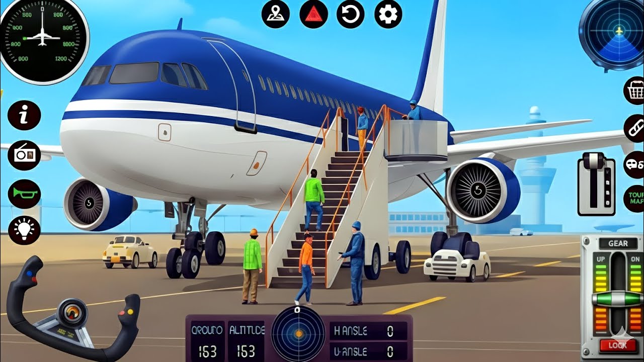Flight Airplane City Pilot Simulator 3D 2026 ✈️ Realistic Takeoff & Landing Gameplay | Android  Game