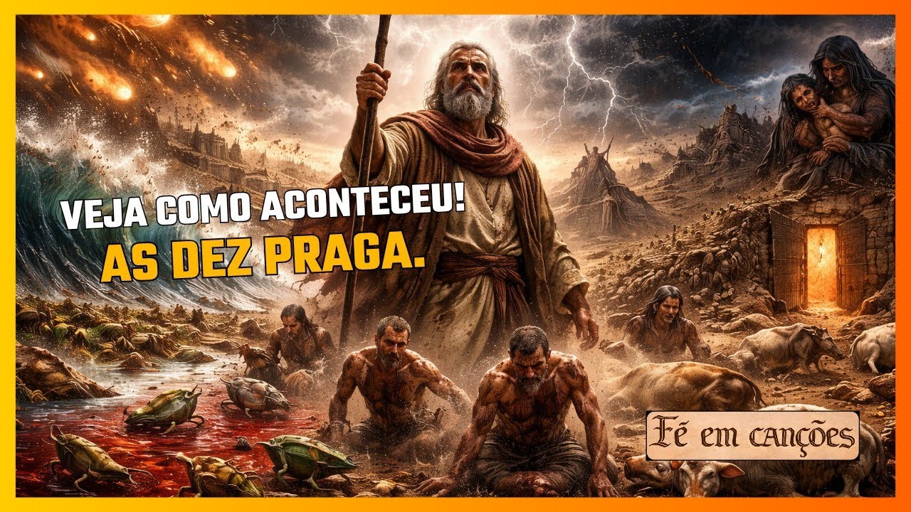 As Dez Pragas do Egito - Veja como foi que tudo aconteceu em canção.