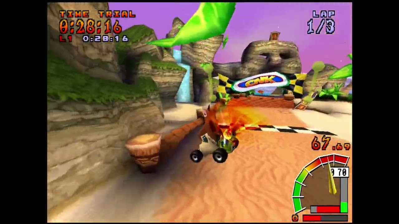 CTR Time Trial - Inferno Island 1:24.06